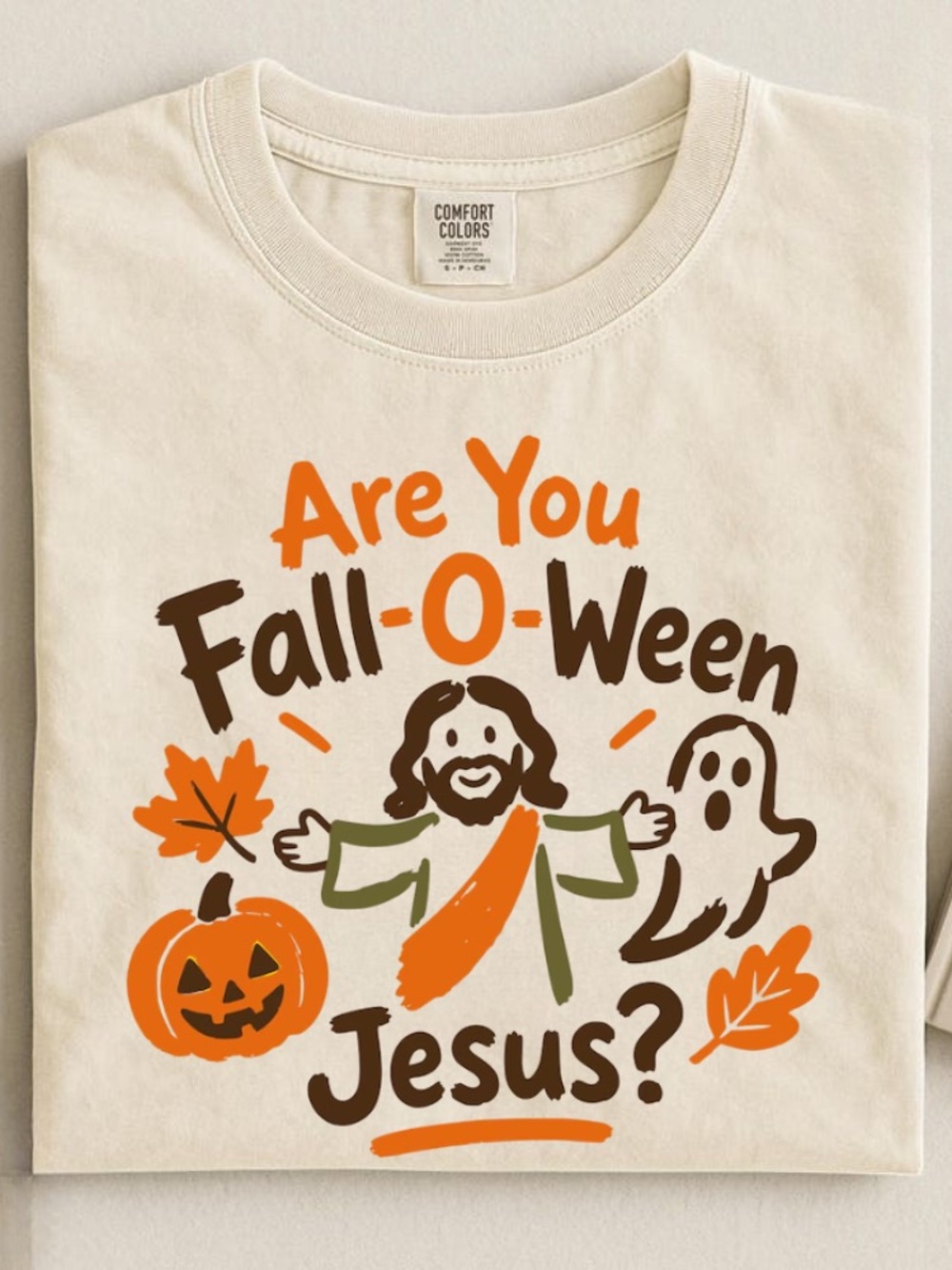 Comfort Colors Christian Halloween Fall-O-Ween Jesus Graphic Tee
